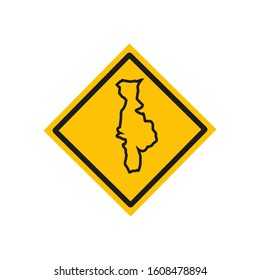 San Salvador region map in El Salvador country