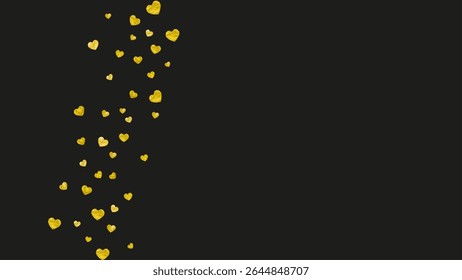 San Valentin Day Background. Romantic Design For Couple. Random Frame. Gold Art Splatter. Holiday Concept For Mother. Yellow Special Banner. Golden San Valentin Day Background.