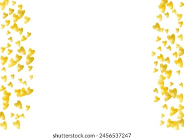 San Valentin Day Pattern. Abstract Banner For Discount. Special Frame. Yellow Art Decoration. Luxury Voucher For Party. Gold Vintage Sparkle. Golden San Valentin Day Pattern.