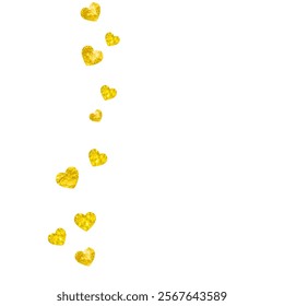 San Valentin Sale Pattern. Romantic Banner For Engagement. Holiday Frame. Yellow Happy Decoration. Grunge Concept For Present. Golden Fashion Border. Gold San Valentin Sale Pattern.