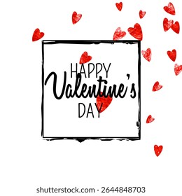 San Valentin Sale Texture. Beautiful Banner For Mother. Grunge Frame. Red Happy Backdrop. Abstract Splatter For Engagement. Rose Vintage Concept. Pink San Valentin Sale Texture.