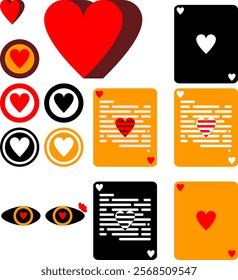 san valentine heart graphic resources vector