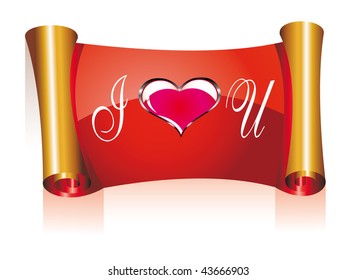 San Valentine PostCard mit weißem Textbereich