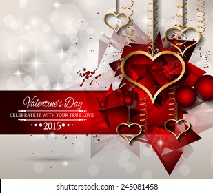 San Valentines Day background for dinner invitations, romantic letterheads, book covers, poster layout or couple themed parties.