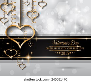 San Valentines Day background for dinner invitations, romantic letterheads, book covers, poster layout or couple themed parties.