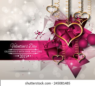 San Valentines Day background for dinner invitations, romantic letterheads, book covers, poster layout or couple themed parties.