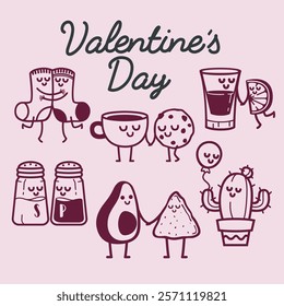 San Valentine's Day couple and friends Bundle