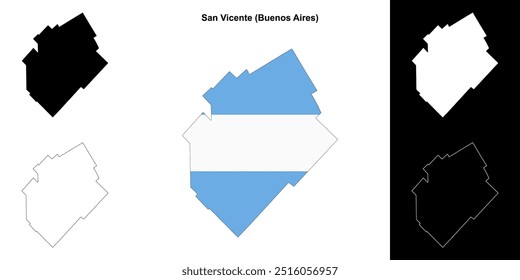 Mapa de San Vicente department (Buenos Aires)