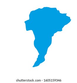 San Vicente region map in El Salvador country