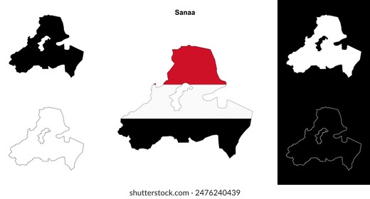 Gliederungskarte des Gouvernements Sanaa