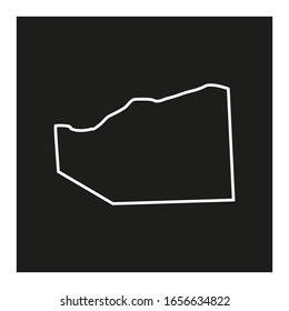 Sanaag region map in Somalia country