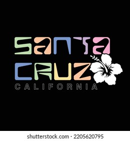 Sanat Cruz California Hibiscus Vector Graphic