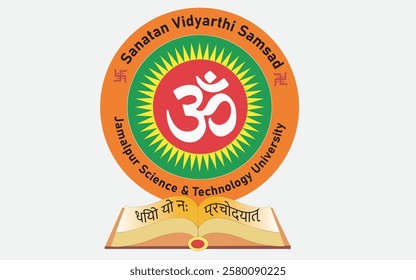 Sanatan Vidyarthi Samsad (SVS) JSTU Logo Design Vector
