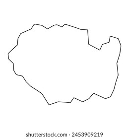 Sanchez Ramirez Province map, administrative division of Dominican Republic. Vector illustration.
