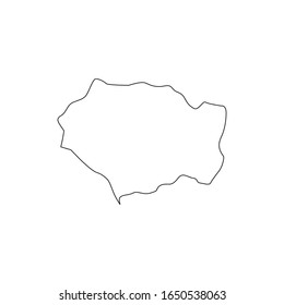 Sanchez Ramirez region map in Dominican Republic country