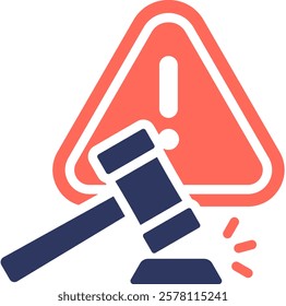 Sanction Icon Element For Design