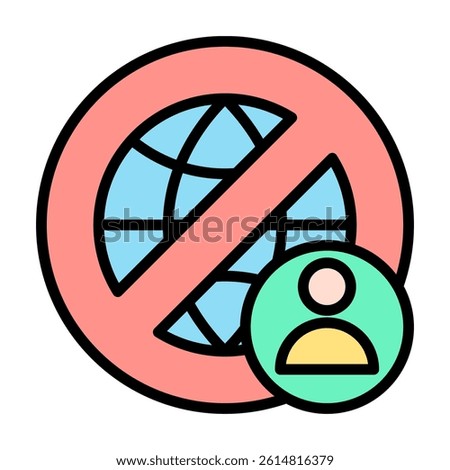 Sanction Icon Element For Design