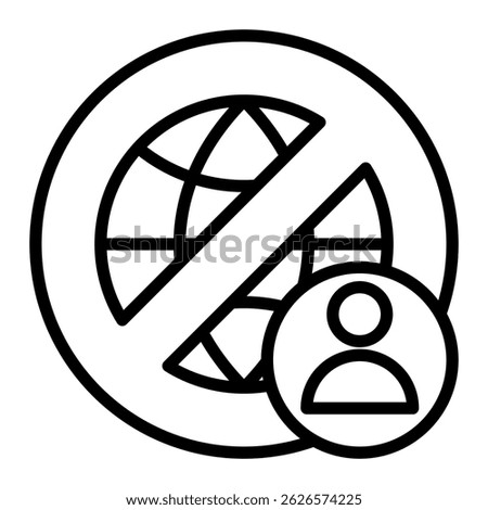 Sanction Icon Element For Design