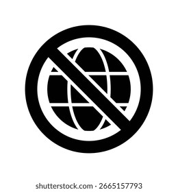 Vector de sanciones para herramientas de diplomacia económica, ícono de restricción comercial, presión política e impacto global