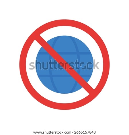 Sanctions Vector for Economic Diplomacy Tools, Trade restriction icon, political pressure and global impact