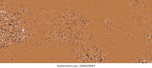 Sand Abstract Background. Coffee Color Texture Isolated on White Background. Brown Color Pattern. Brown Shades of Confetti.