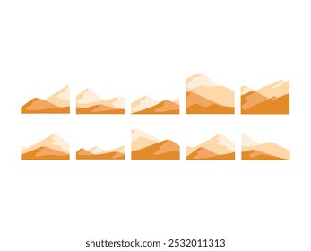 Sand Art Design Element Set 