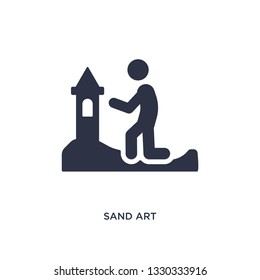sand art icon. Simple element illustration from activity and hobbies concept. sand art editable symbol design on white background. Can be use for web and mobile.