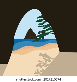 Sand beach background.Eps 10 vector.