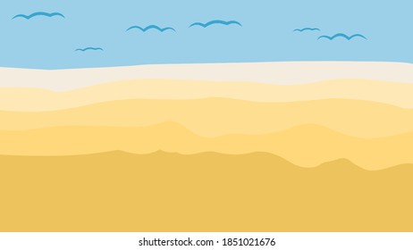 sand at the beach for background vector illustration 