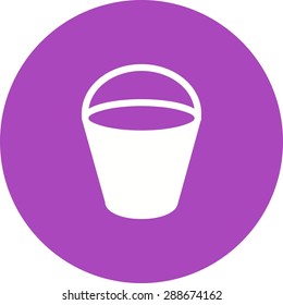 Sand, beach, bucket icon vector image. Can also be used for summer, recreation and fun. Suitable for use on mobile apps, web apps and print media.