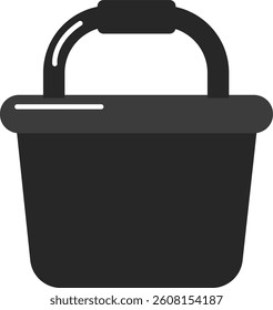 sand beach bucket vector illustration