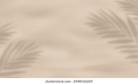 Sand Beach Texture With Shadow Background, Sandy Vector Wall By Sea, Summer Design Featuring Natural Material, Ground Pattern, Travel Banner, Spring Landscape, Wave Silhouette And Tropical Ocean.