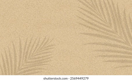 Sand Beach Texture With Shadow Background, Sandy Vector Wall By Sea, Summer Design Featuring Natural Material, Ground Pattern, Travel Banner, Spring Landscape, Wave Silhouette And Tropical Ocean.