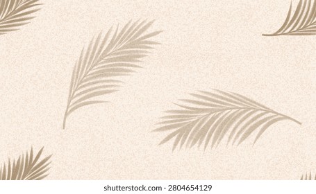 Sand Beach Texture With Shadow Background, Sandy Vector Wall By Sea, Summer Design Featuring Natural Material, Ground Pattern, Travel Banner, Spring Landscape, Wave Silhouette And Tropical Ocean.