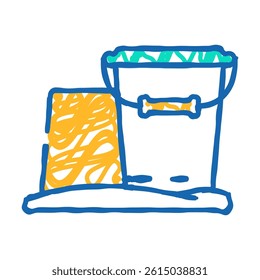 sand beach toy child doodle icon sketch vector. sand beach toy child sign. isolated symbol illustration