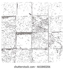 Sand brick square block wall texture with gray outline for print on card fabric paper and book cover