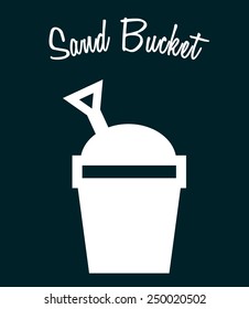 sand bucket design, vector illustration eps10 graphic 