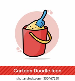 sand bucket doodle