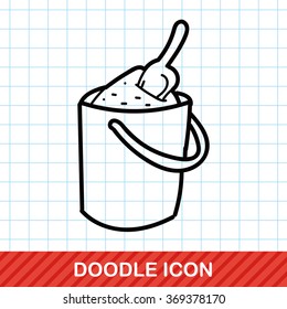 sand bucket doodle