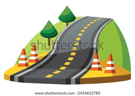 Sand bucket flat vector illustration on white background
