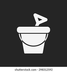 sand bucket icon