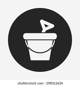 sand bucket icon