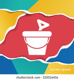 sand bucket icon