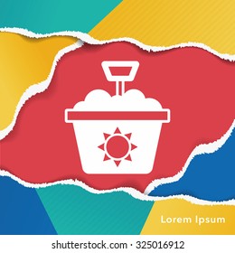 sand bucket icon