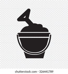 sand bucket icon