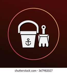 sand bucket icon
