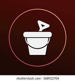 sand bucket icon