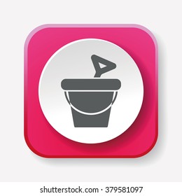 sand bucket icon