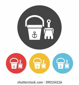 sand bucket icon