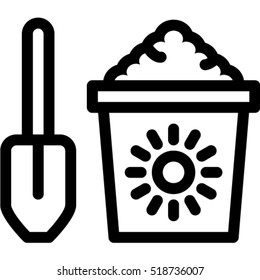 sand bucket icon
